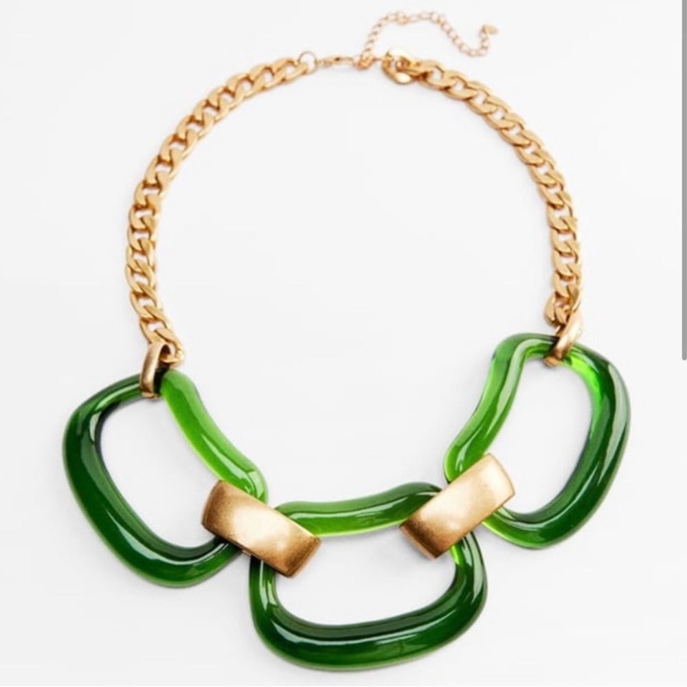 Green Chain-Link Statement Belt by - Picture 2 of 6